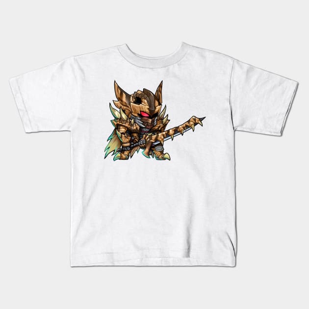 tigrex armor Kids T-Shirt by mprokolo corgi